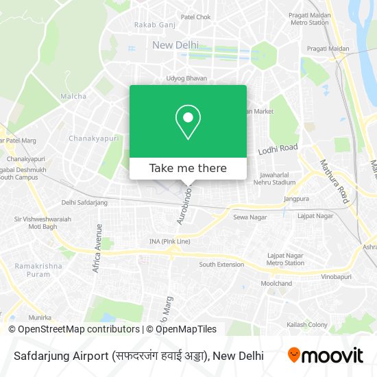 Safdarjung Airport (सफदरजंग हवाई अड्डा) map