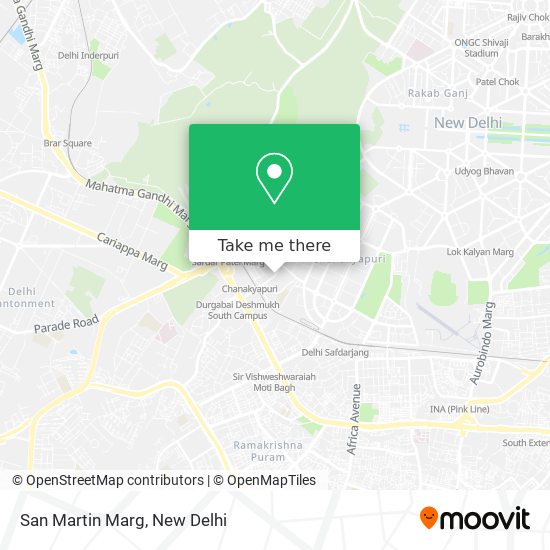 San Martin Marg map