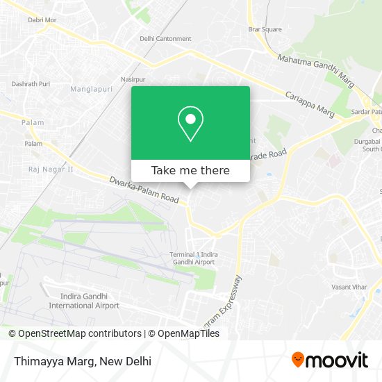 Thimayya Marg map