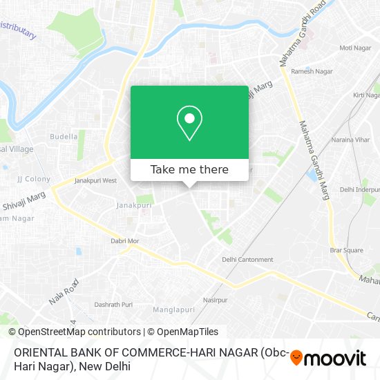 ORIENTAL BANK OF COMMERCE-HARI NAGAR (Obc-Hari Nagar) map