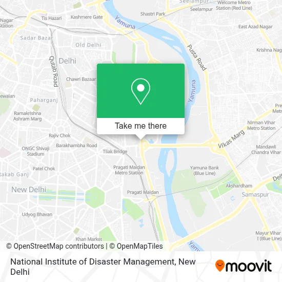 National Institute of Disaster Management map