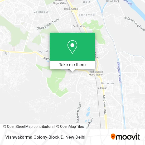 Vishwakarma Colony-Block D map