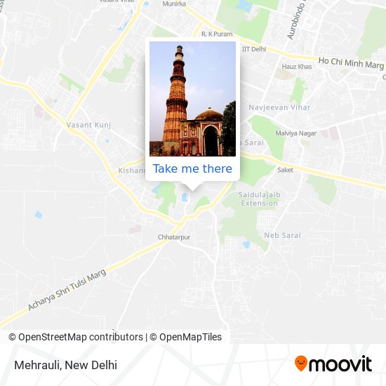 Mehrauli map