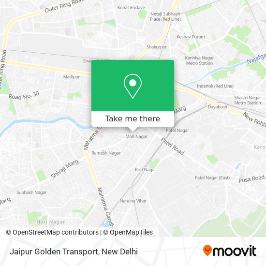 Jaipur Golden Transport map