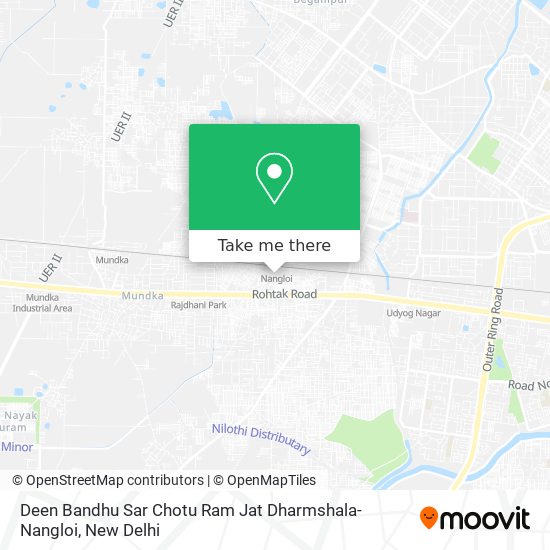 Deen Bandhu Sar Chotu Ram Jat Dharmshala-Nangloi map