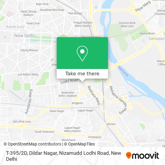T-395 / 2D, Dildar Nagar, Nizamudd Lodhi Road map