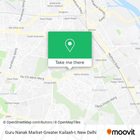 Guru Nanak Market-Greater Kailash-I map