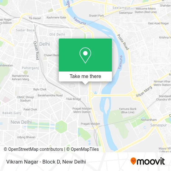 Vikram Nagar-Block D map