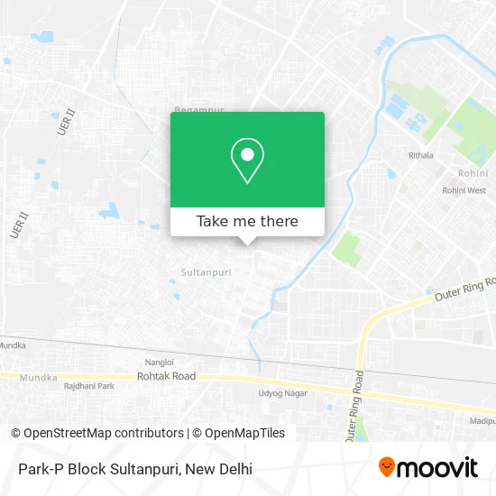 Park-P Block Sultanpuri map