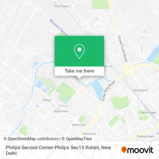 Philips Service Center-Philips Sec15 Rohini map