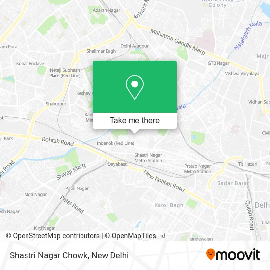 Shastri Nagar Chowk map