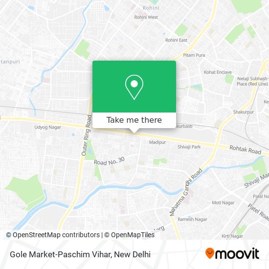 Gole Market-Paschim Vihar map