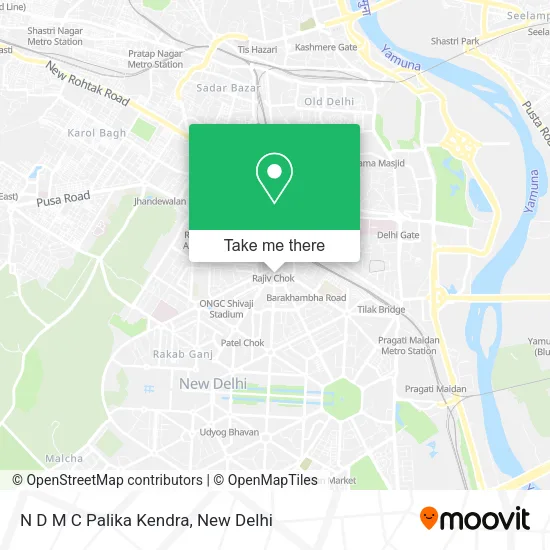 N D M C Palika Kendra map