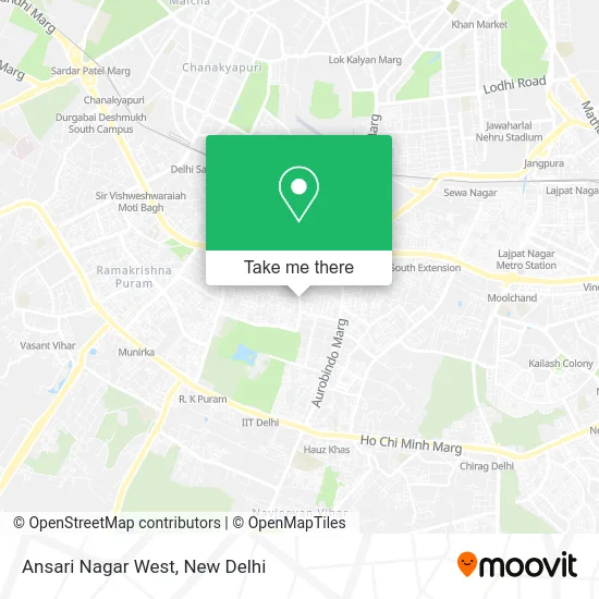 Ansari Nagar West map