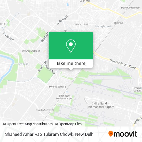 Shaheed Amar Rao Tularam Chowk map