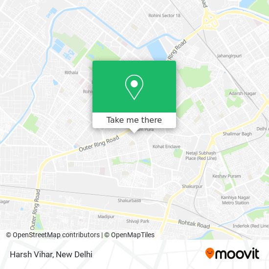 Harsh Vihar map