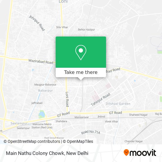 Main Nathu Colony Chowk map