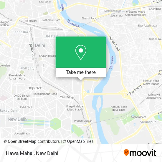 Hawa Mahal map