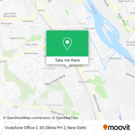 Vodafone Office C 45 Okhla PH 2 map