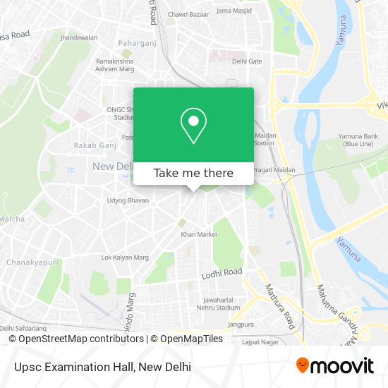 Upsc Examination Hall map