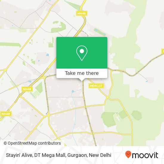 Stayin' Alive, DT Mega Mall, Gurgaon map