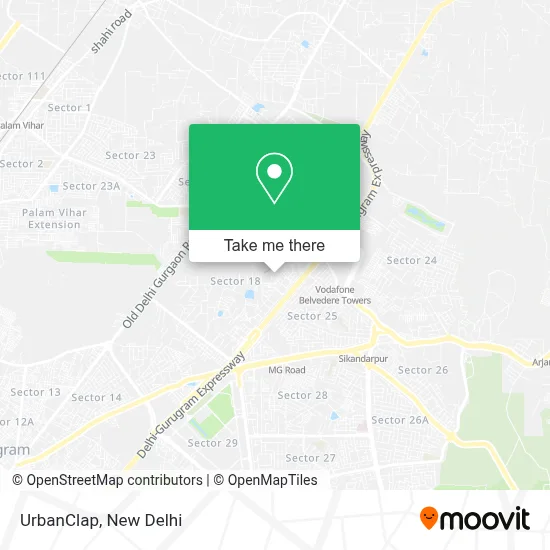 UrbanClap map