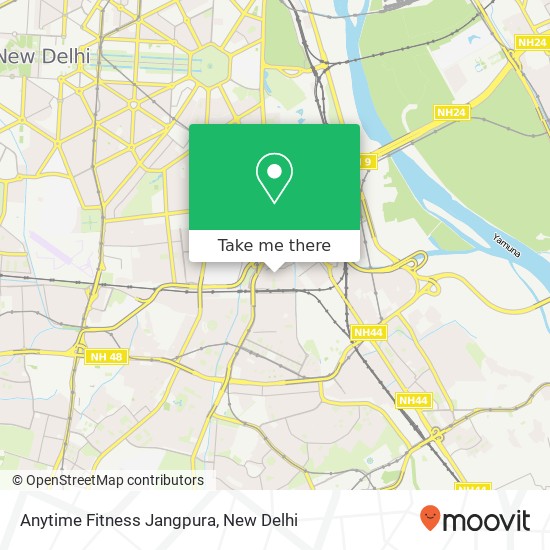 Anytime Fitness Jangpura map