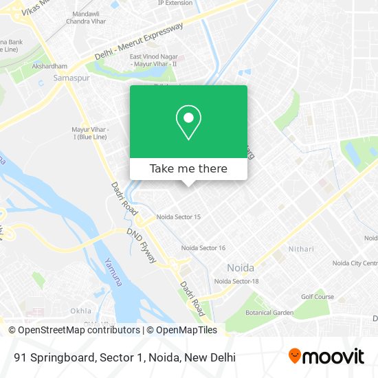 91 Springboard, Sector 1, Noida map