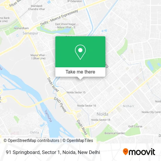 91 Springboard, Sector 1, Noida map