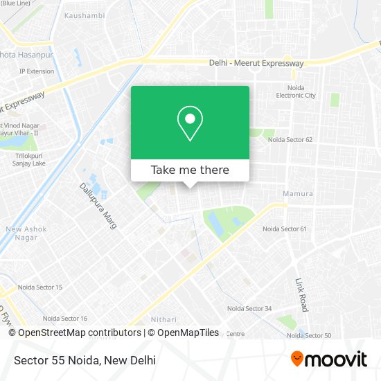 Sector 55 Noida map