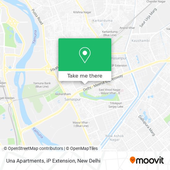 Una Apartments, iP Extension map