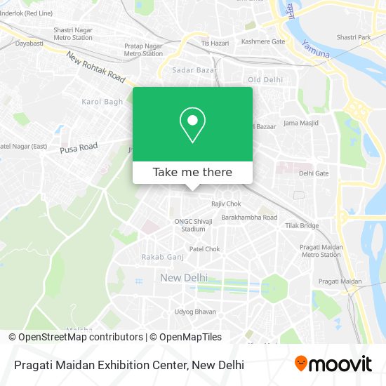 How to get to Pragati Maidan Exhibition Center in Delhi by Bus