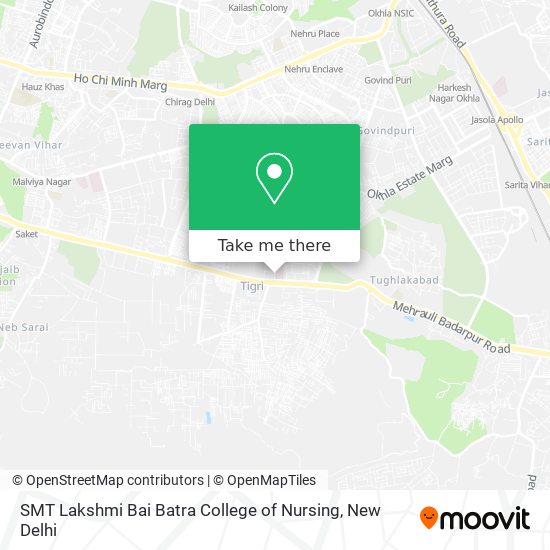 SMT Lakshmi Bai Batra College of Nursing map