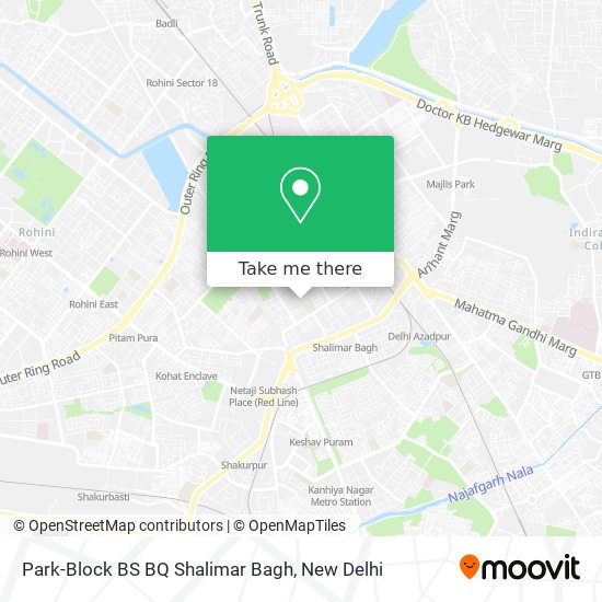 Park-Block BS BQ Shalimar Bagh map