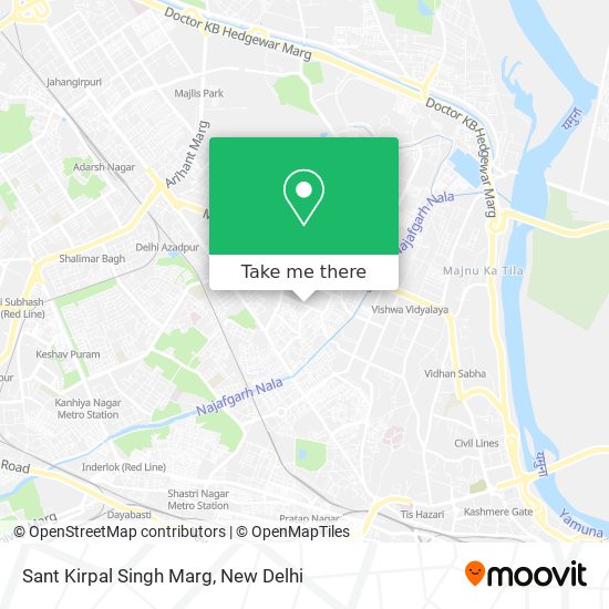 Sant Kirpal Singh Marg map