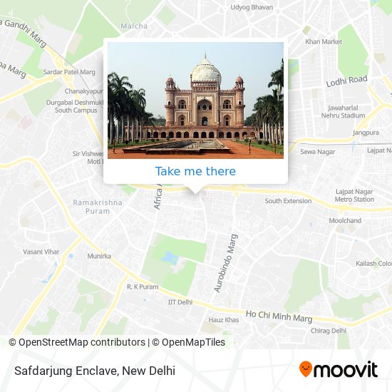 Safdarjung Enclave map