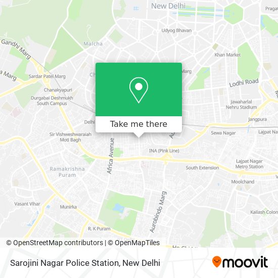 Sarojini Nagar Police Station map