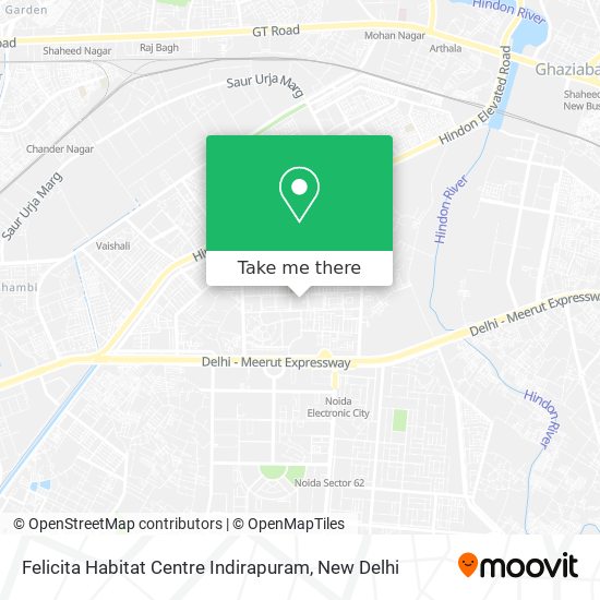 Felicita Habitat Centre Indirapuram map