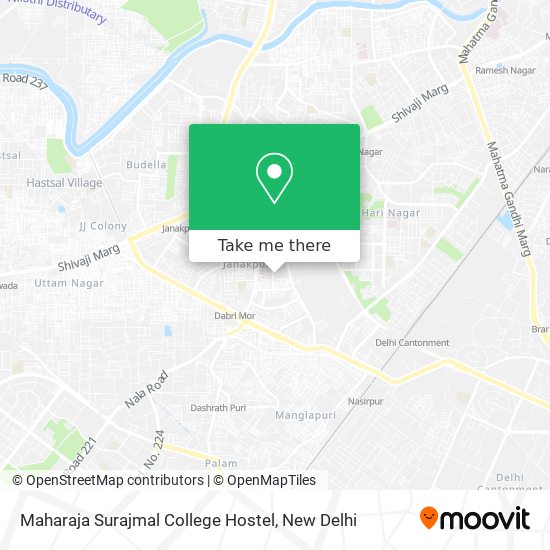 Maharaja Surajmal College Hostel map