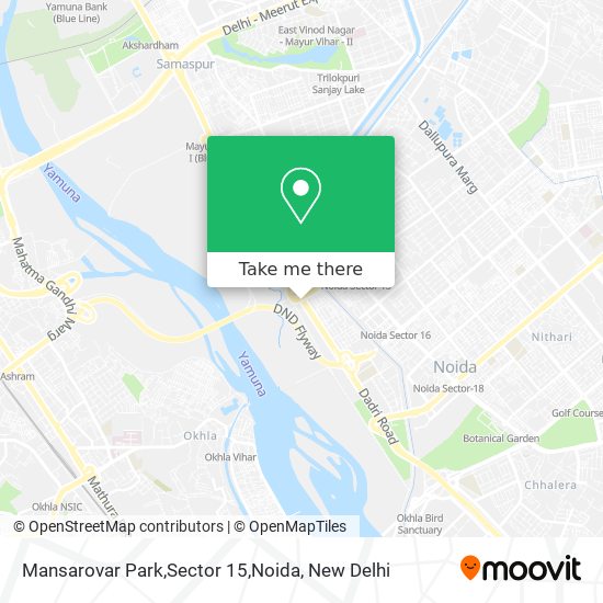 Mansarovar Park,Sector 15,Noida map