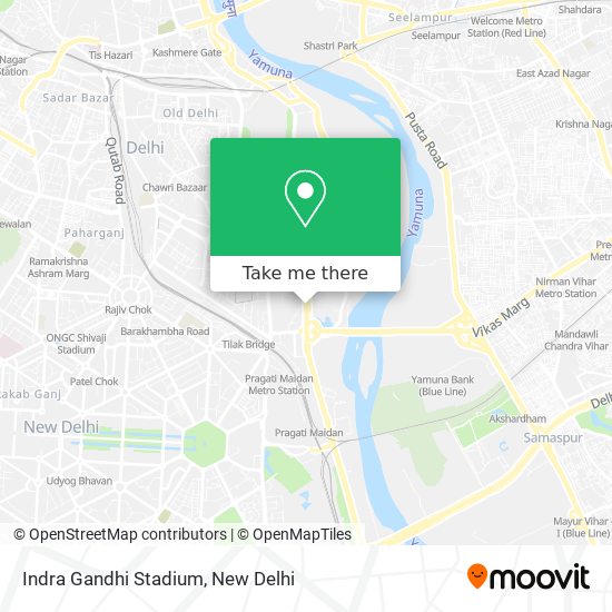 Indra Gandhi Stadium map