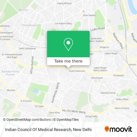 Indian Council Of Medical Research map