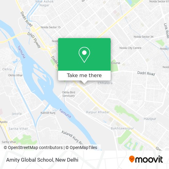 Amity Global School map