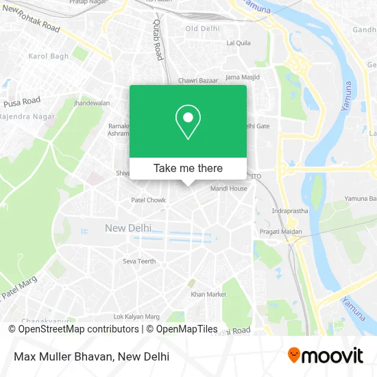 Max Muller Bhavan map