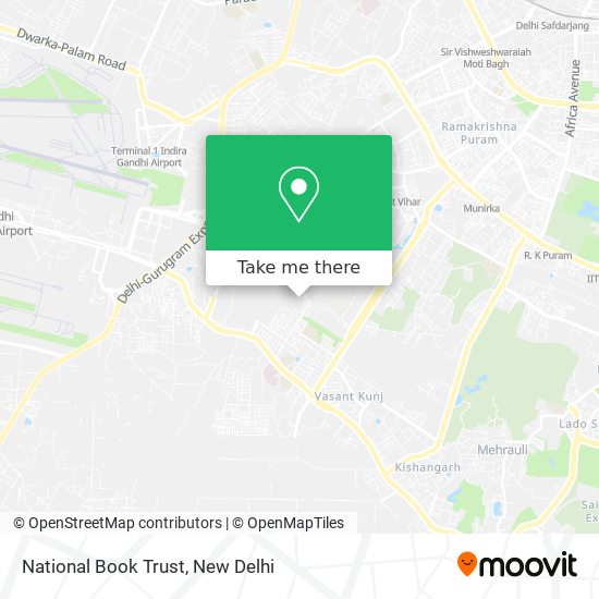 National Book Trust map