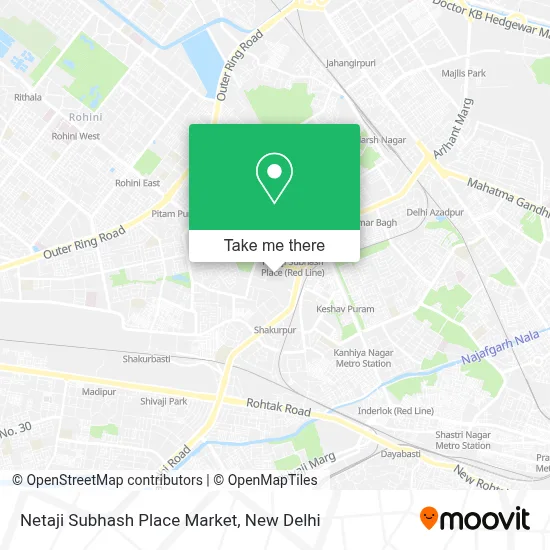 Netaji Subhash Place Market map