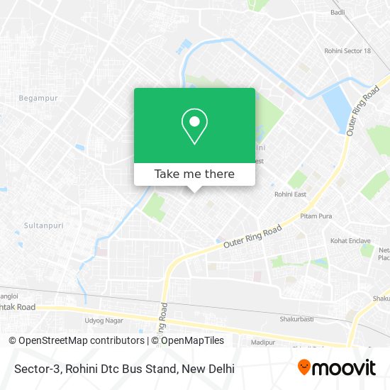 Sector-3, Rohini Dtc Bus Stand map