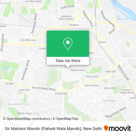 Sir Mahavir Mandir (Pahadi Wala Mandir) map