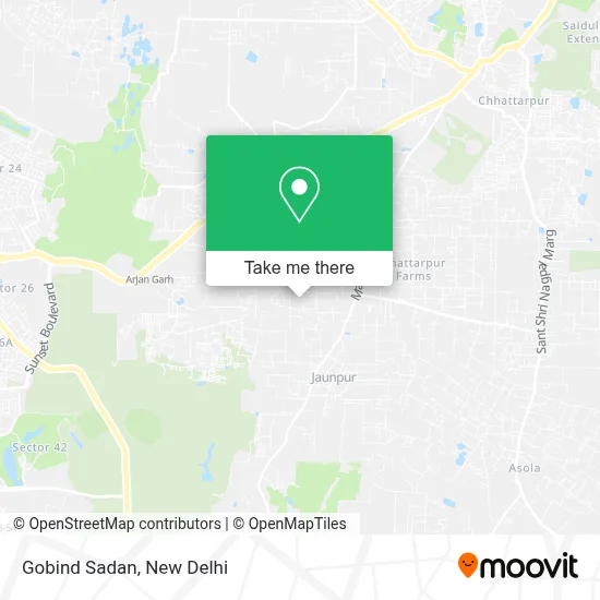 Gobind Sadan map
