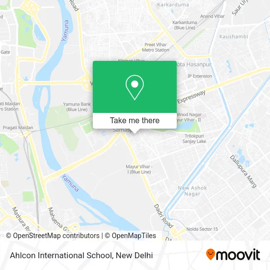 Ahlcon International School map